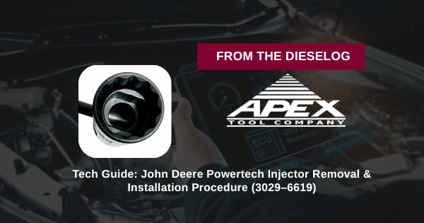 Tech Guide: John Deere Powertech Injector Removal & Installation Procedure (3029–6619)